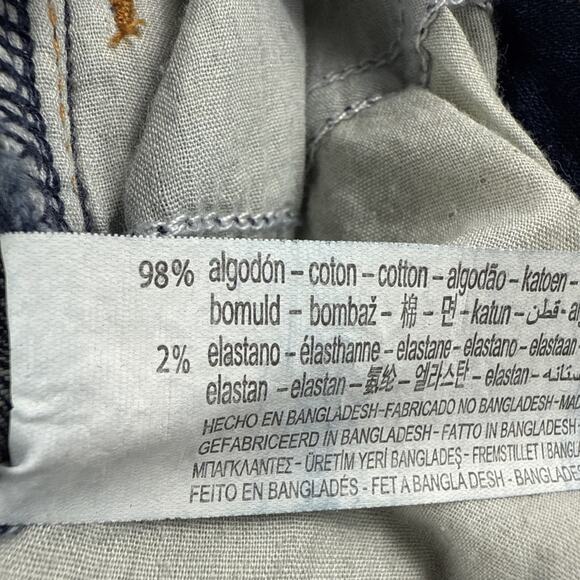 ZARA‎ Z1975 MID-RISE SKINNY RIPPED JEANS BLUE | 8228/226 - Picture 8 of 8